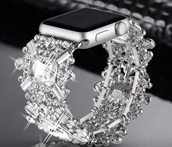 Pulsera de material de diamantes de imitación de diamantes