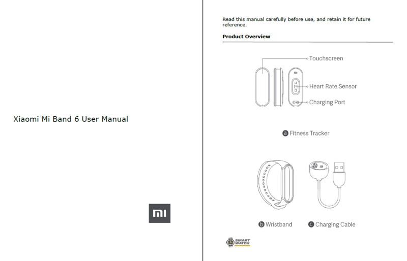 [PDF] Descarga del manual de usuario de Xiaomi Mi Band 6 (idioma inglés)