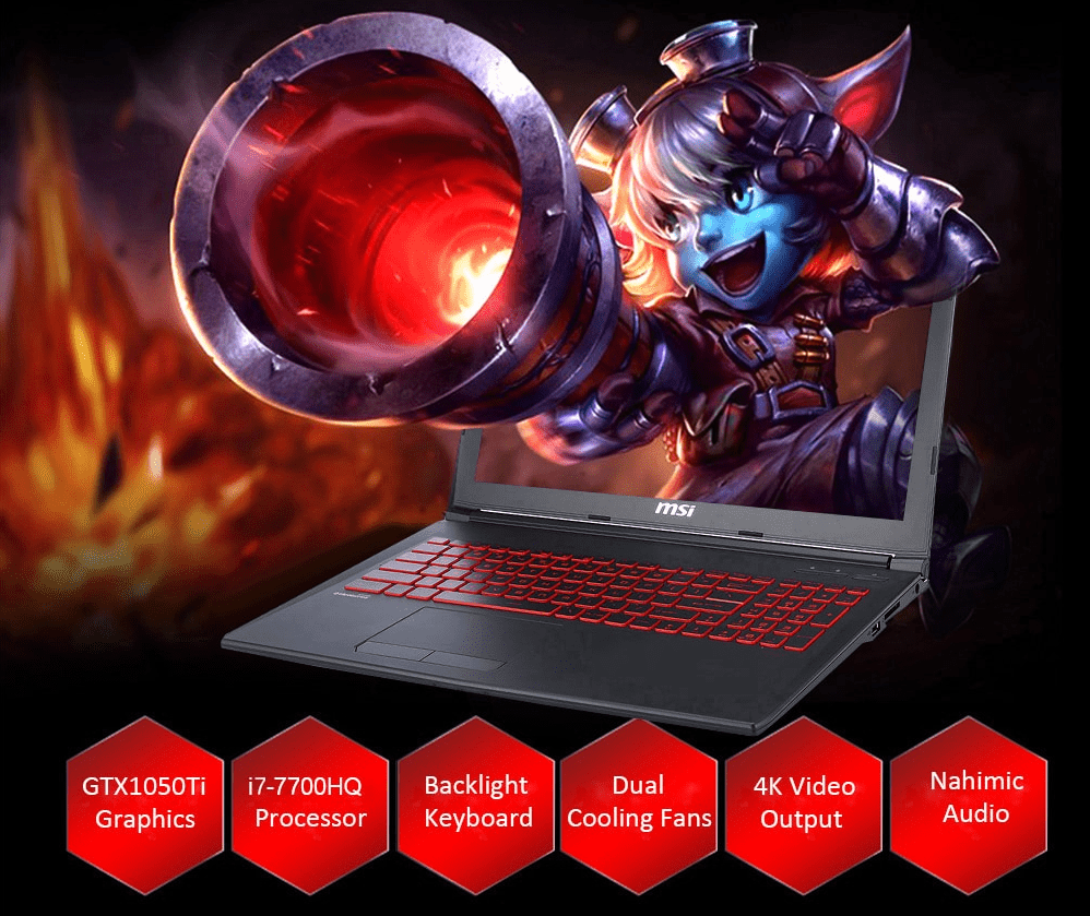 Oferta de portátil para juegos MSI GL62M 7REX - 1252 [código de cupón en el interior]