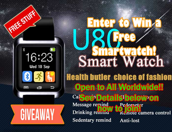 ¡Sorteo internacional U80 Smartwatch! ¡Participa para ganar!