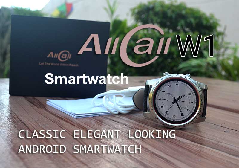 Revisión del reloj inteligente AllCall W1: reloj inteligente Android de aspecto elegante y clásico