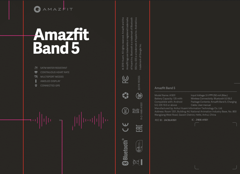 Banda Amazfit 5