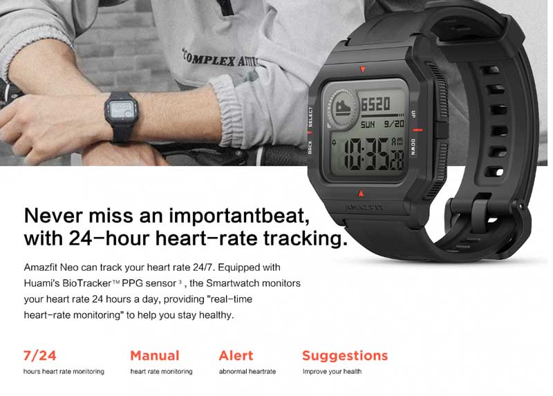 Características de Amazfit-Neo