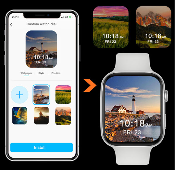 FK88-Smartwatch-esferas de reloj