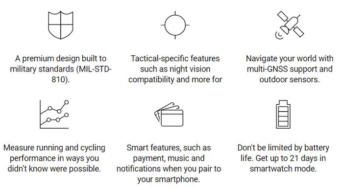Reloj inteligente Garmin Tactix Delta
