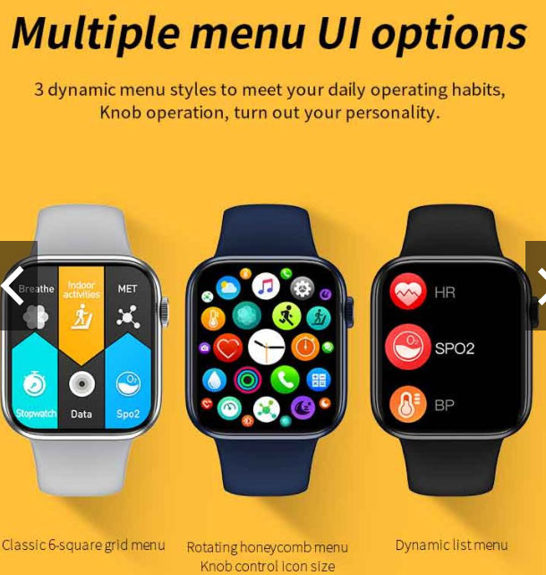 Reloj inteligente HW16: revisión de funciones, pantalla ancha, pantalla dividida