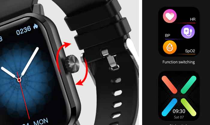 Función de botón de corona de reloj inteligente HW23
