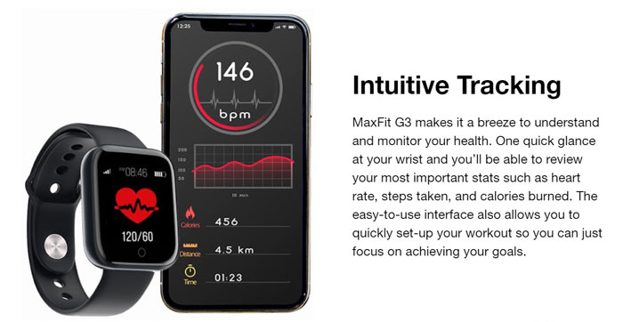 MaxFit-G3-Reloj inteligente