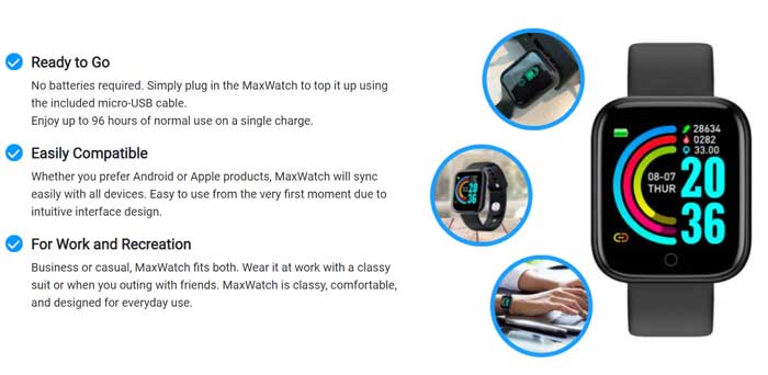 reloj inteligente maxwatch