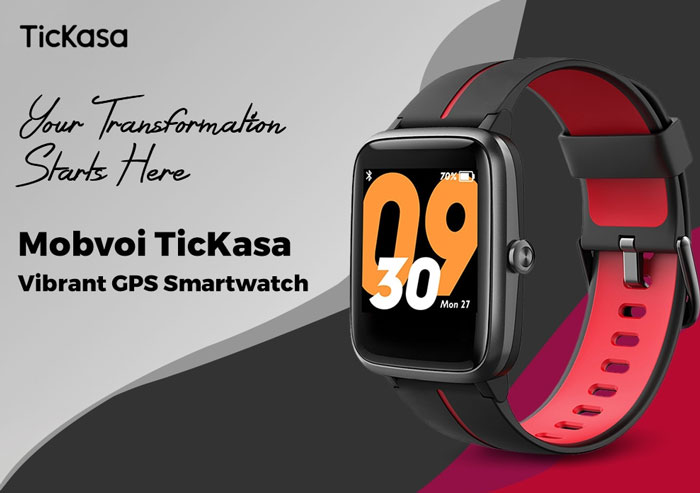 Reloj inteligente vibrante Mobvoi Tickasa
