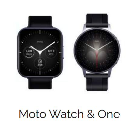 Moto Watch y Moto Watch One