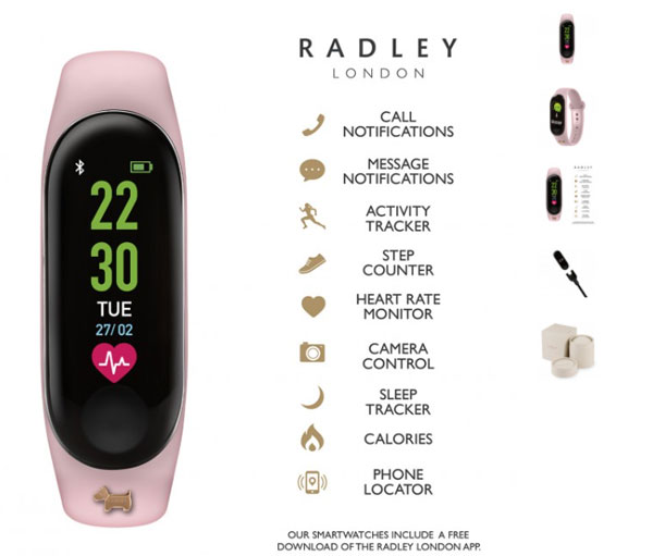Rastreador de actividad física Radley London: un dispositivo ligero y de moda