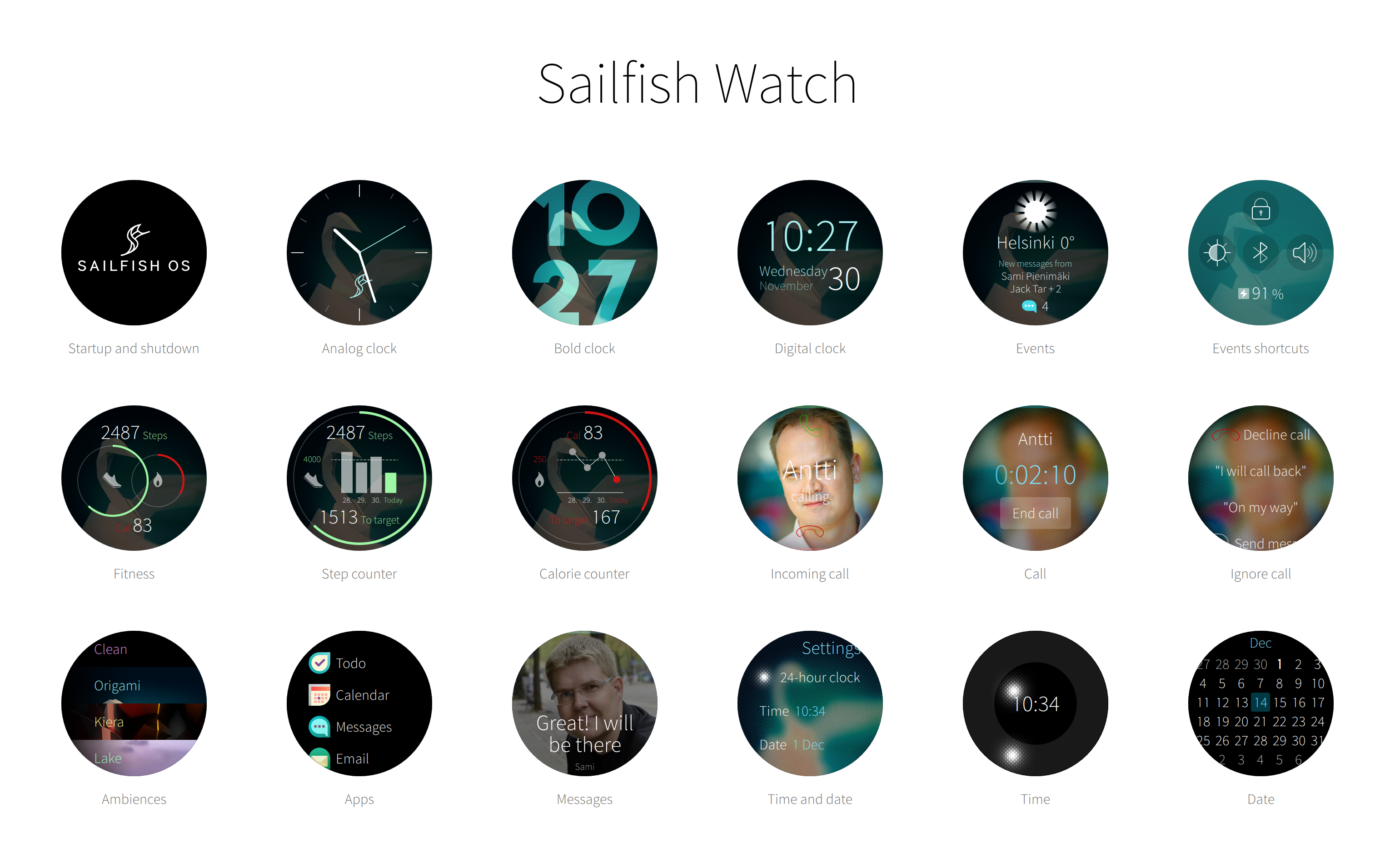Sailfish Watch OS portado a un reloj inteligente Android