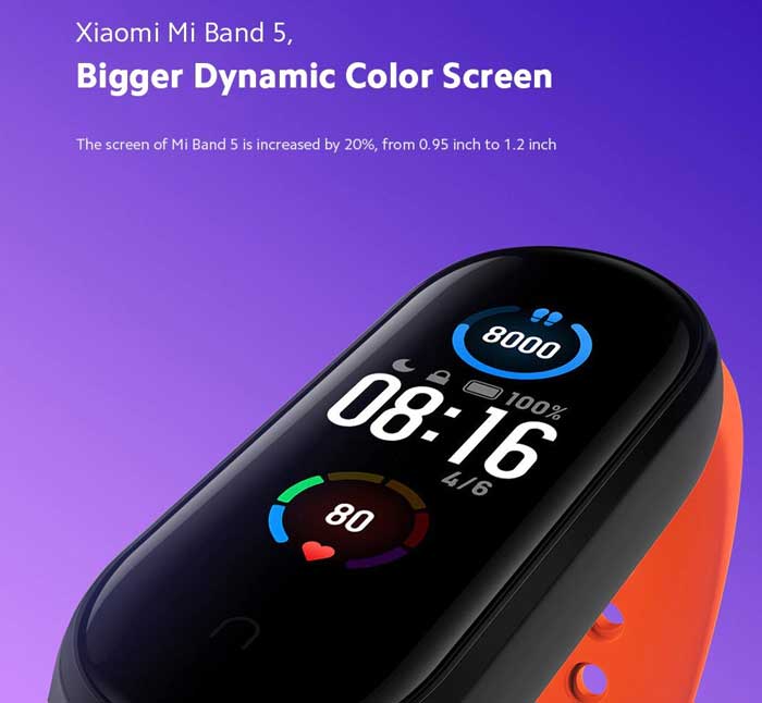 Especificaciones de Xiaomi Mi Band 5