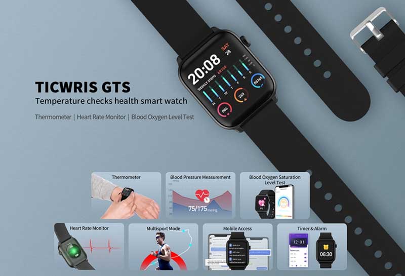 TICWRIS GTS: un reloj inteligente con termómetro