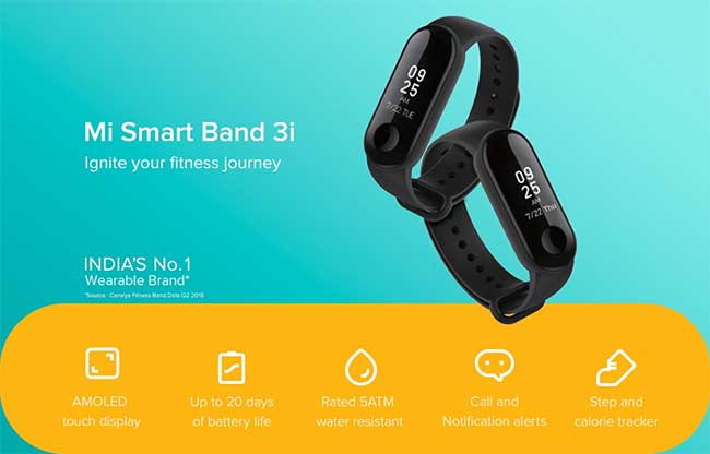 Xiaomi Mi band 3i Smartband - Barato pero sin monitor de frecuencia cardíaca