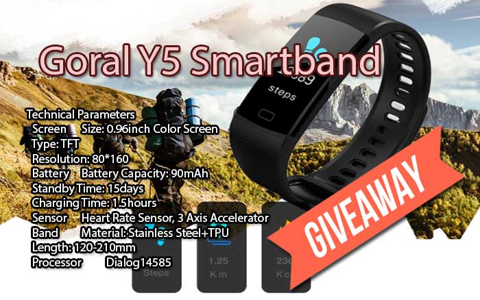 Smartband Young Series - ¡Sorteo internacional de Goral Y5!