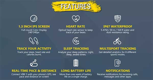 Reloj inteligente Zeblaze Vibe 5