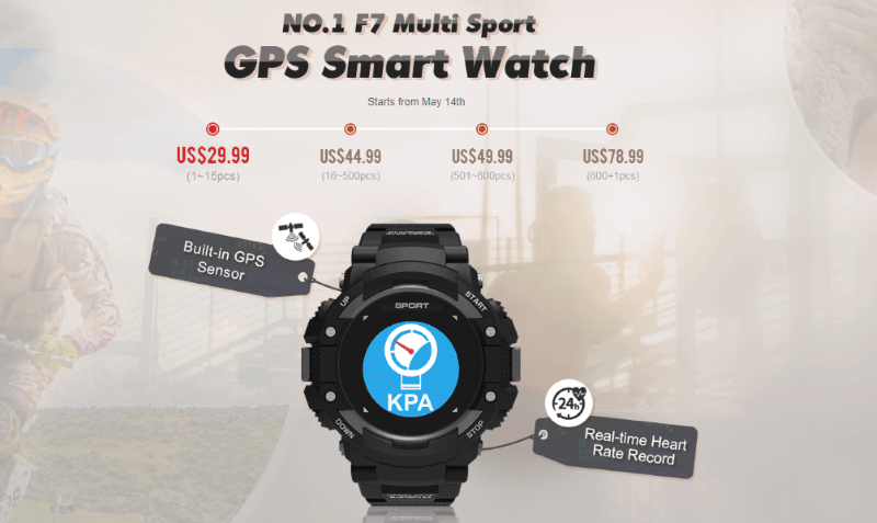 N ° 1 F7 Smartwatch Snap-Up Precio de $ 10.99 dólares estadounidenses solamente