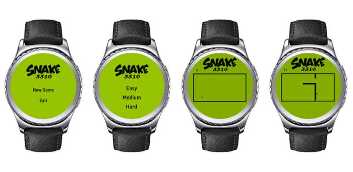 aplicación de reloj inteligente snake 3310