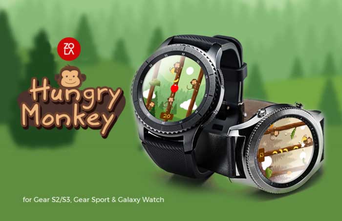 Aplicación Hungry Monkey para Samsung Galaxy Watch Active