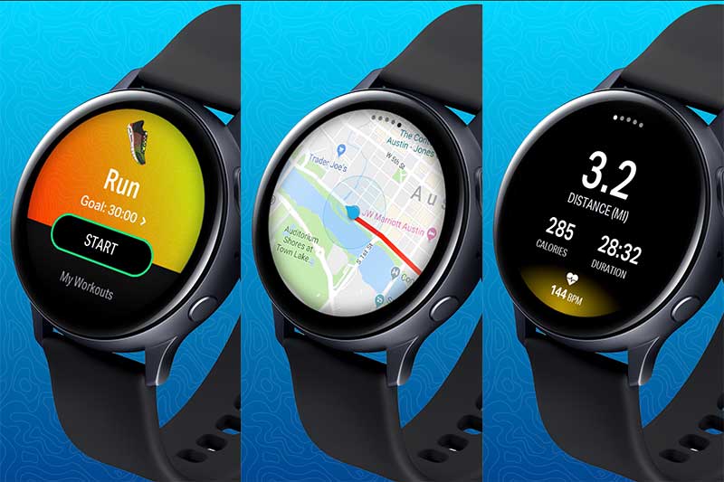 mapmyrun para Galaxy watch active 2