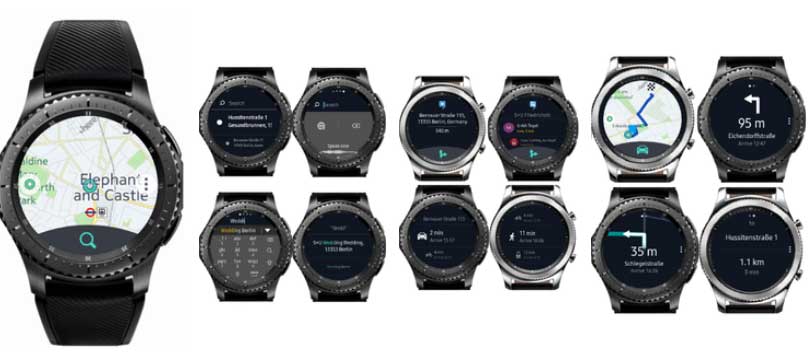 Aplicación HERE WeGo para Galaxy Watch Active