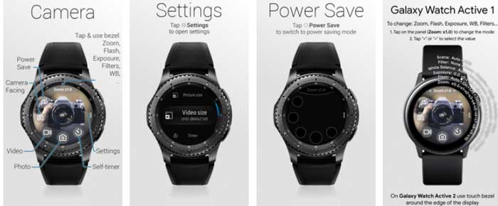 Aplicación Camera One para Samsung Galaxy Watch Active