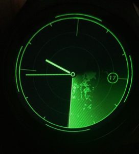 reloj de radar
