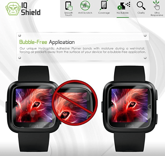 El mejor protector de pantalla para Fitbit Versa: vidrio templado / película