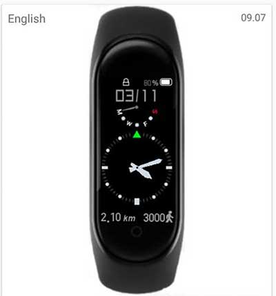 esfera de reloj analógica para Mi Band 4