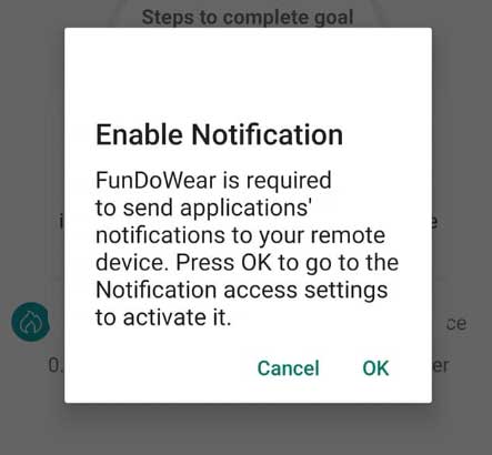Notificación de desgaste de Fundo