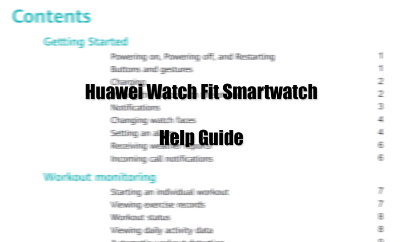 Guía de ayuda de Huawei Watch Fit