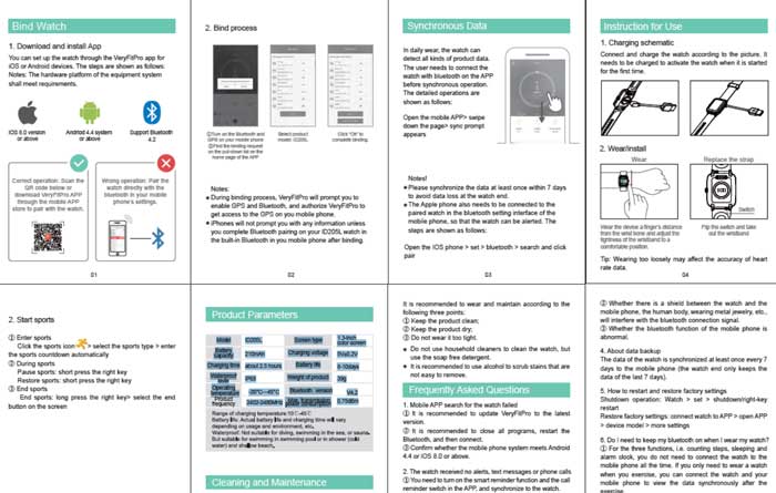 Lintelek Smartwatch manual del usuario-id205L