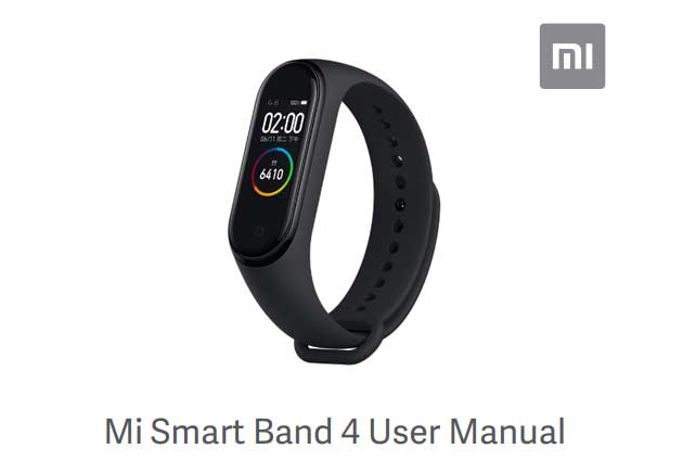 Xiaomi Mi Band 4 Manual de usuario