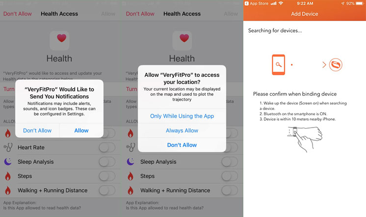 Aplicación VeryFitPro: cómo conectarse, problemas de emparejamiento, compatibilidad