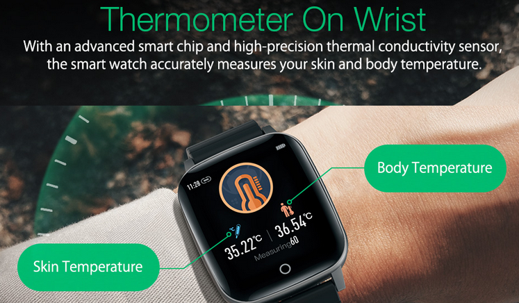 BlitzWolf BW-HL1T - Reloj inteligente con termómetro